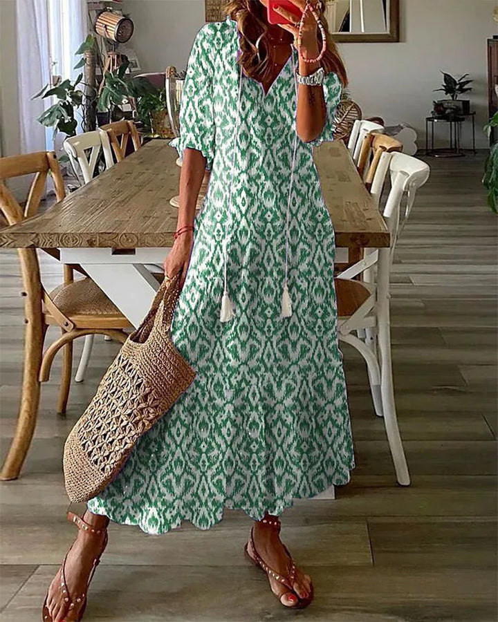 Béatrice™ | Elegant A-formet Boheme Kjole