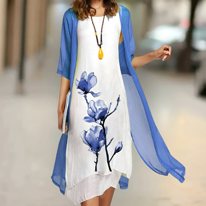 LARISSA™ KJOLE | Sommerlig elegance med gratis cardigan