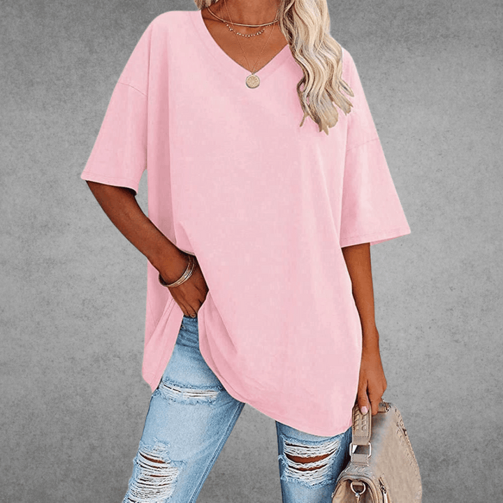 Nikita | Stilfuld Oversized V-Neck T-shirt