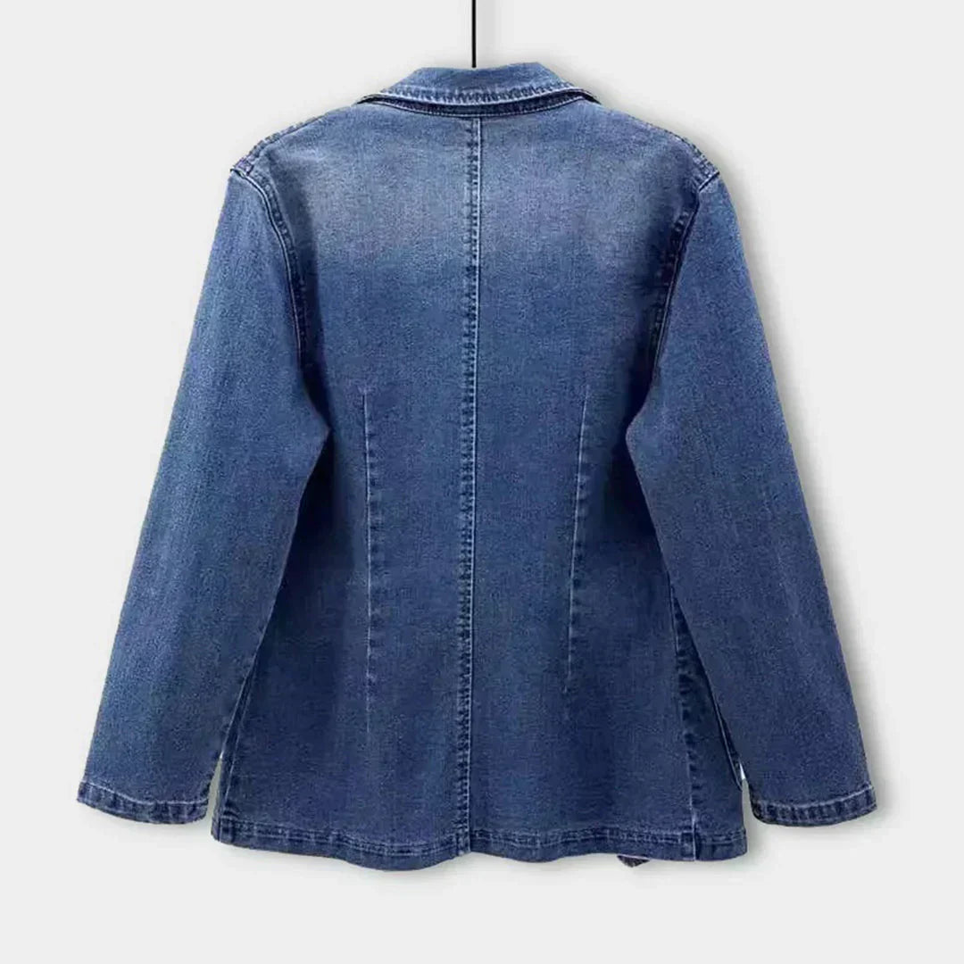 Bente | Stilfuld Denimblazer til Kvinder