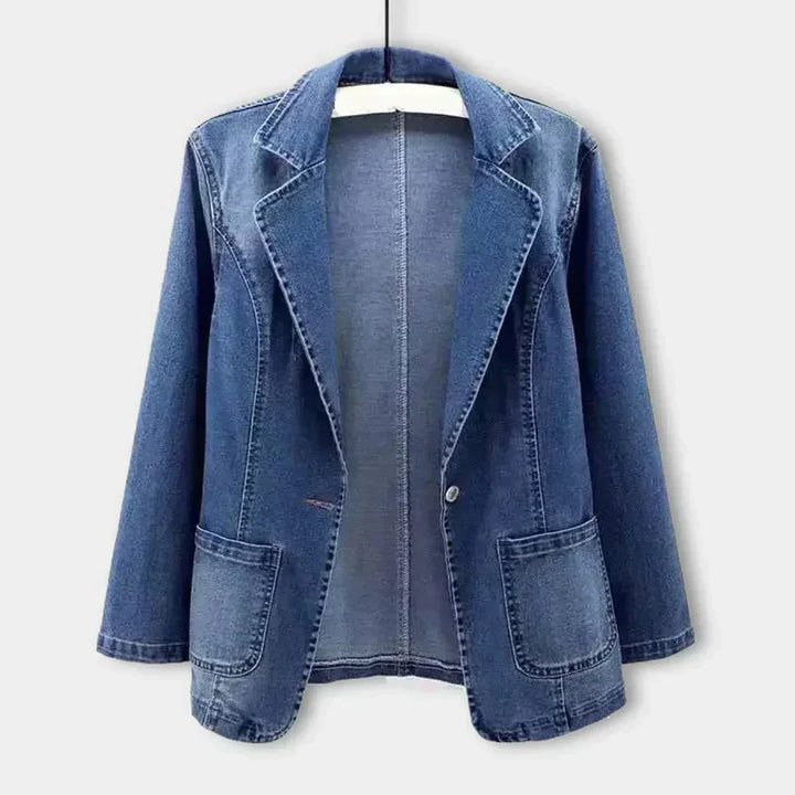 Bente | Stilfuld Denimblazer til Kvinder