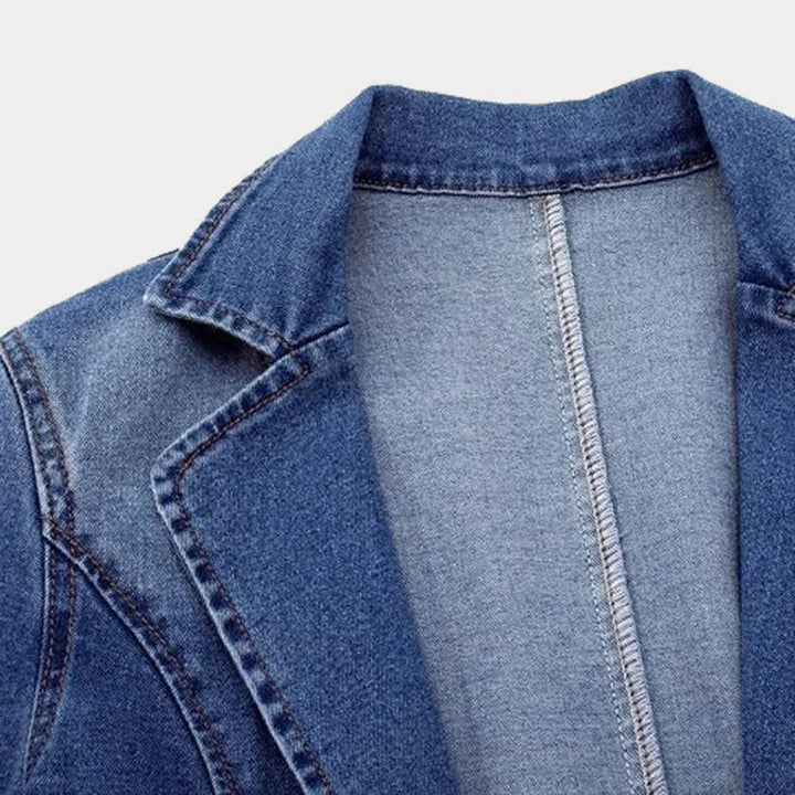 Bente | Stilfuld Denimblazer til Kvinder