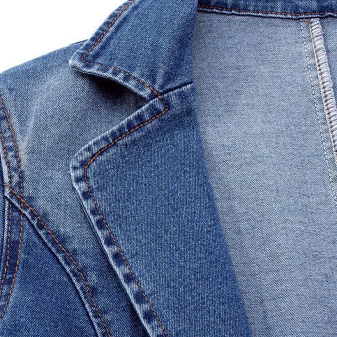 Bente | Stilfuld Denimblazer til Kvinder