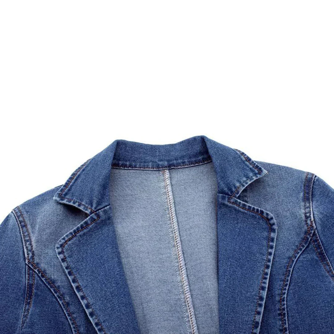 Bente | Stilfuld Denimblazer til Kvinder