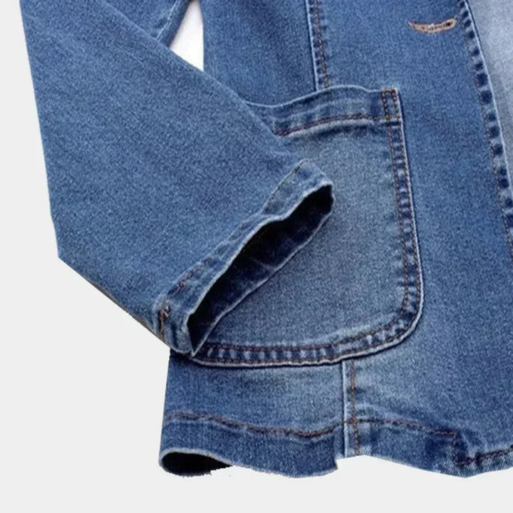 Bente | Stilfuld Denimblazer til Kvinder
