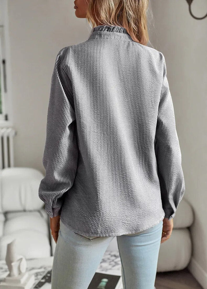Alice | Flæset Knappet Bluse