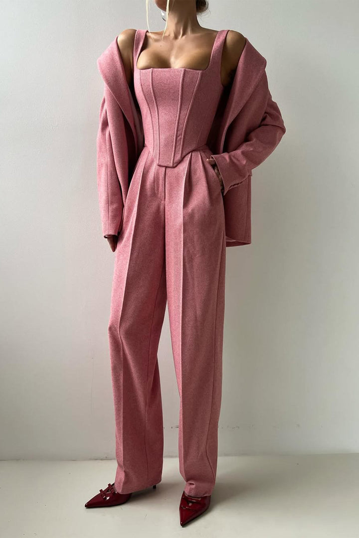 Dolce™ - Tre-delt sæt med dobbeltradet blazer