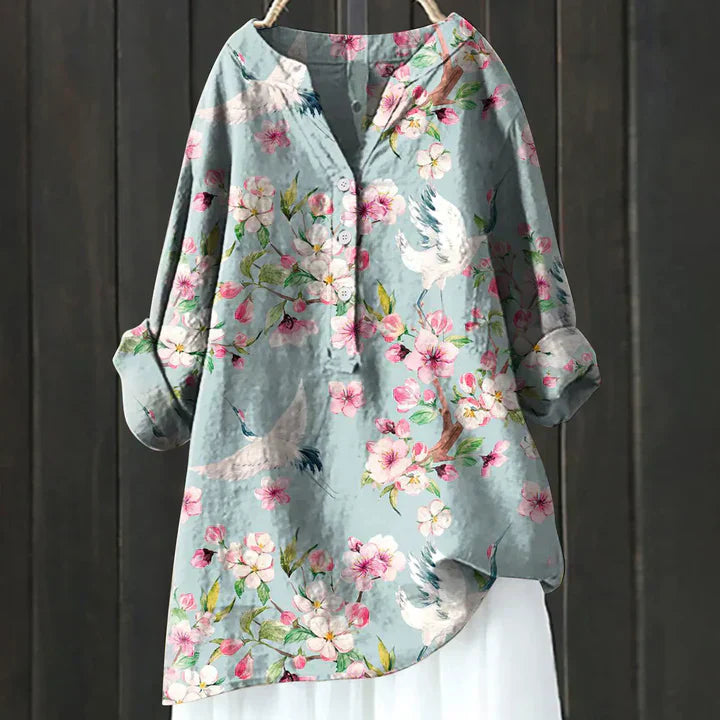 Tabea | Vintage-Inspireret Skjorte med Knapper