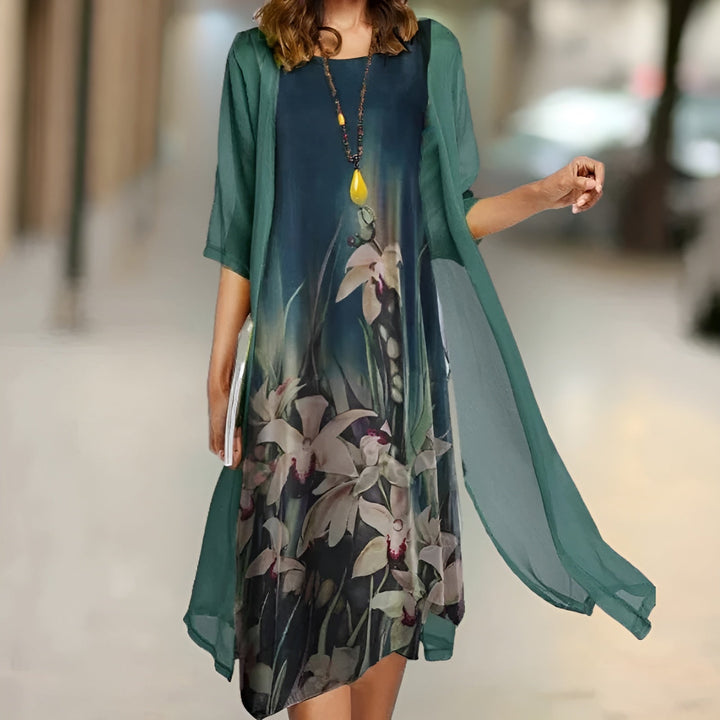 LARISSA™ KJOLE | Sommerlig elegance med gratis cardigan