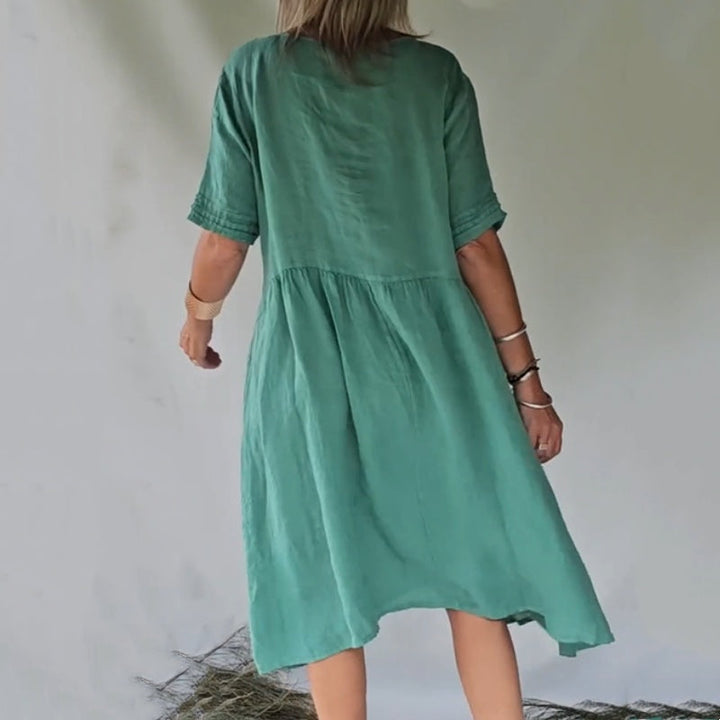 Lexi – Skjorte Kjole i Retro Stil