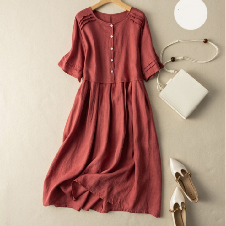 Lexi – Skjorte Kjole i Retro Stil