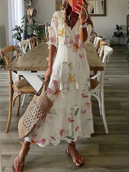Béatrice™ | Elegant A-formet Boheme Kjole