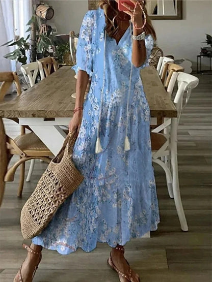 Béatrice™ | Elegant A-formet Boheme Kjole