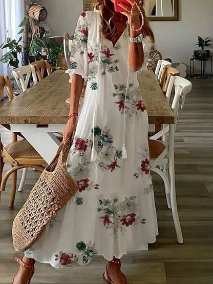Béatrice™ | Elegant A-formet Boheme Kjole